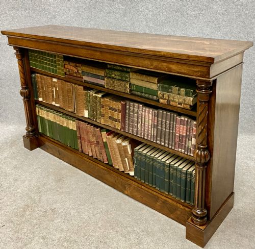 Good Quality Rosewood Open Bookcase