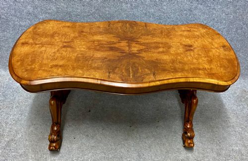 Antique Victorian Walnut Coffee Table