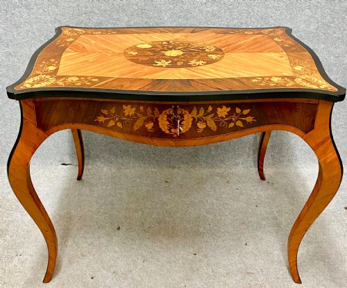 Fine Antique Satinwood & Marquetry Inlaid Centre Table