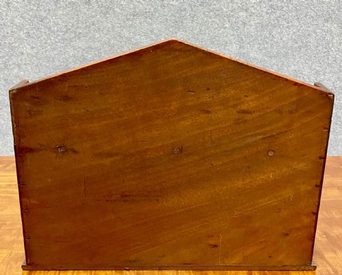 ANTIQUE MAHOGANY DESK TIDY BOOKSHELF - ADDITIONAL PHOTO 4