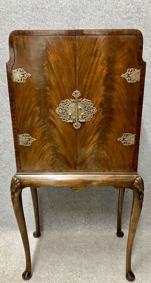 Flame Mahogany Cocktail Cabinet
