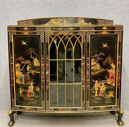 Large Chinoiserie Side Cabinet