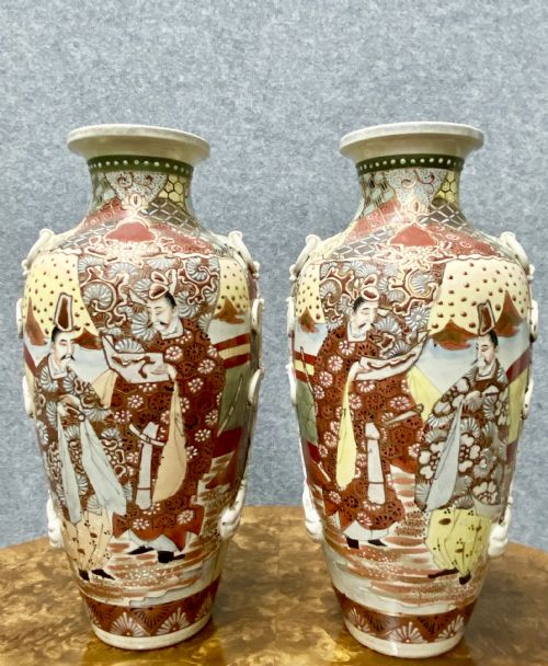 Pair of Satsuma Vases