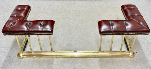 Edwardian Brass & Leather Club Fender