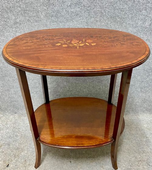 Edwardian Inlaid Mahogany Occasional Table