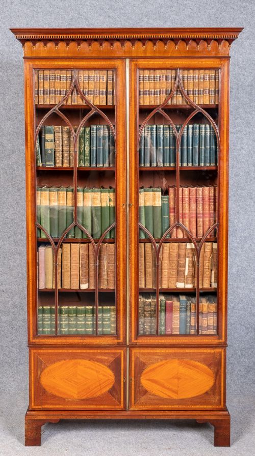 Attractive Sheraton Revival Bookcase
