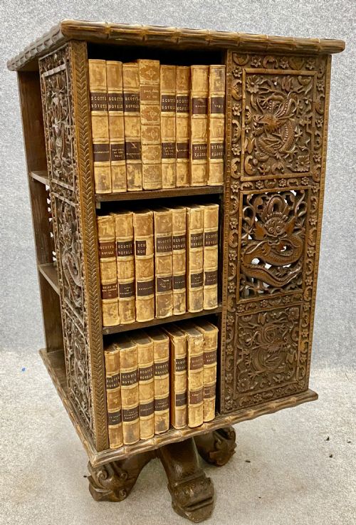 Antique Chinese Revolving Bookcase