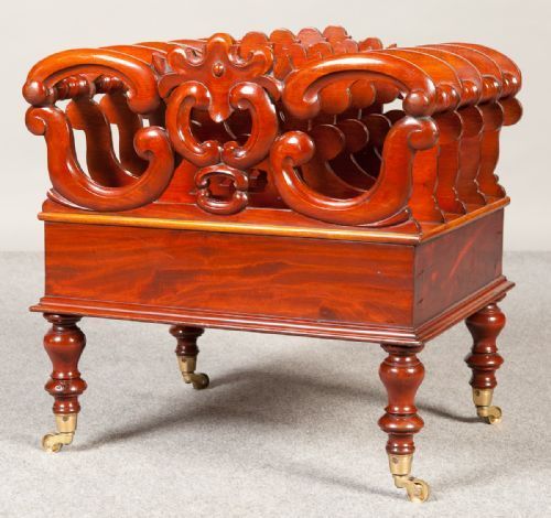 Victorian Mahogany Canterbury