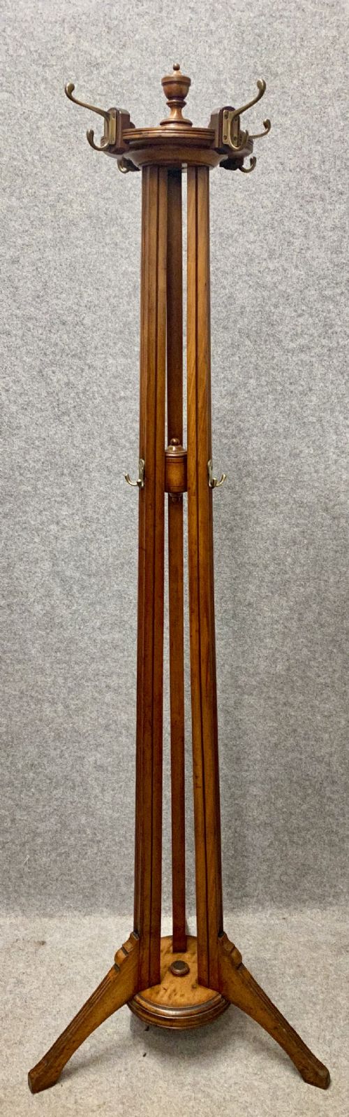 Edwardian Walnut Hall Stand