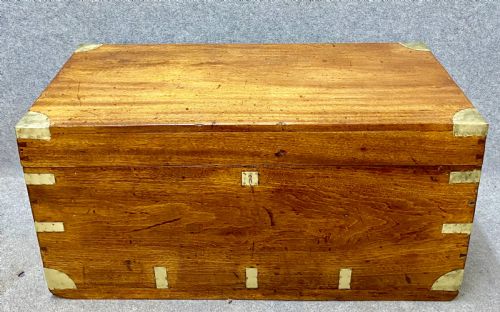 Anglo Indian Campaign Camphor Wood Trunk
