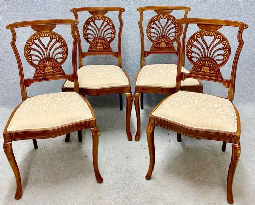 SUPERB MAHOGANY INLAID PARLOUR SUITE - ADDITIONAL PHOTO 8