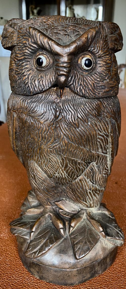 Black Forest Carved Owl