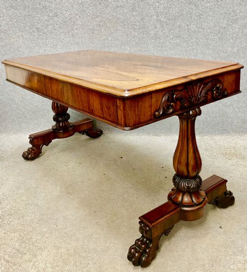 Fine William IV Rosewood Library Sofa Table