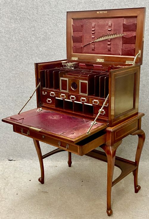 Edwardian Secretaire Writing Cabinet