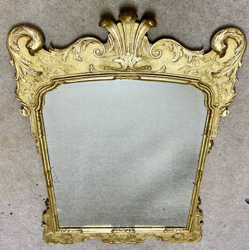 Large George I Style Gilt Wood Wall Mirror