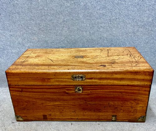 Anglo-indian Camphor Campaign Trunk