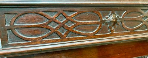 EDWARDIAN MAHOGANY BOOKCASE - ADDITIONAL PHOTO 2