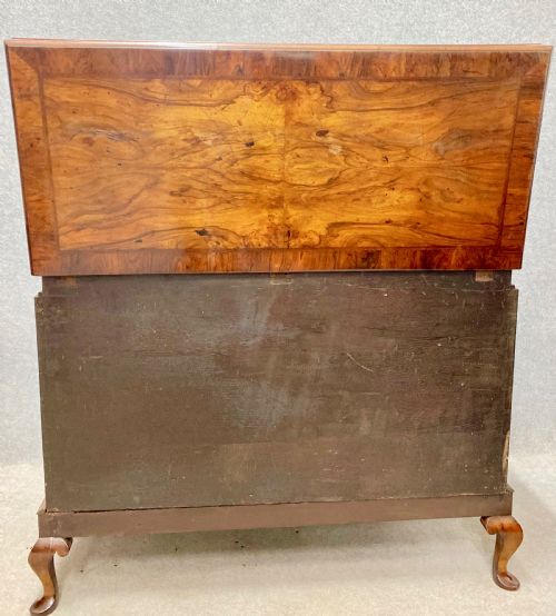 RARE GEORGE I WALNUT CHEST ON STAND - ADDITIONAL PHOTO 6
