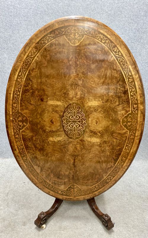 Good Marquetry Inlaid Walnut Centre Table