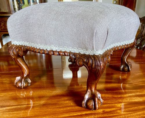 Mahogany Chippendale Style Foot Stool