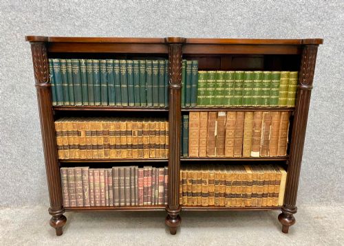 Good Quality Mahogany Open Bookcase