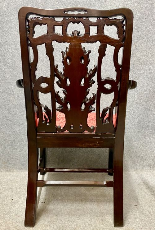 18TH C MAHOGANY ELBOW CHAIR ATTRIBUTED TO ROBERT MANWARING - ADDITIONAL PHOTO 1