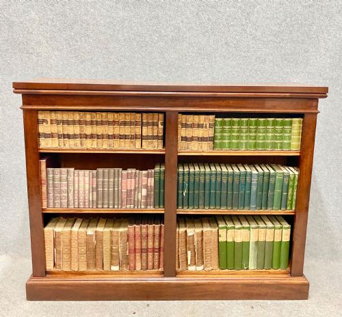 Victorian Mahogany Open Bookcase