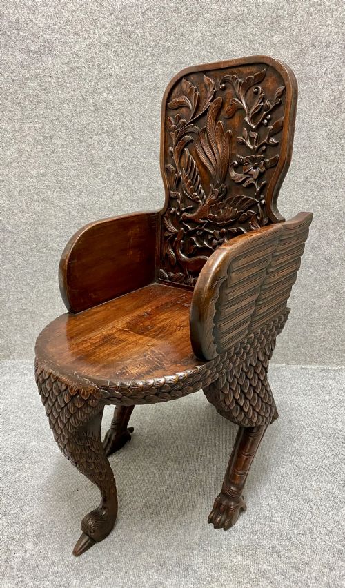Anglo Indian Peacock Chair