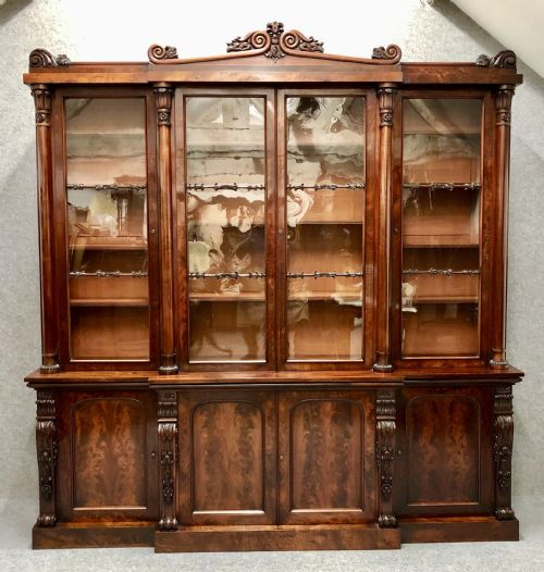 Fine Late Regency / William IV  Breakfront Bookcase