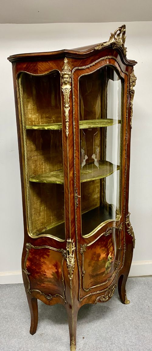 SUPERIOR QUALITY VERNIS MARTIN CABINET VITRINE - ADDITIONAL PHOTO 9