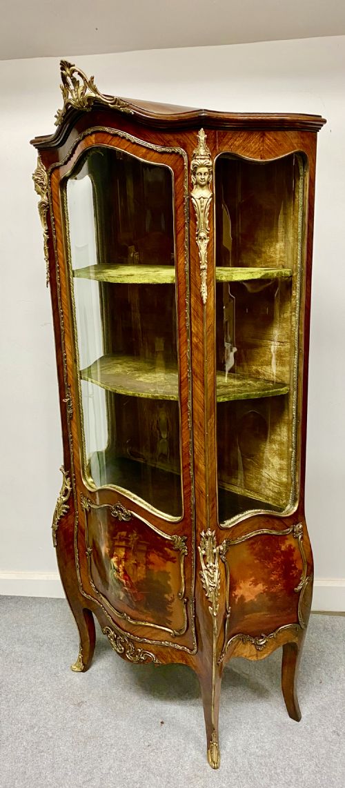 SUPERIOR QUALITY VERNIS MARTIN CABINET VITRINE - ADDITIONAL PHOTO 12