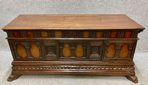 17th Century Catalan Walnut Cassone Chest