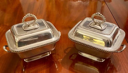 Good Pair of Silver Plated Entree Dishes