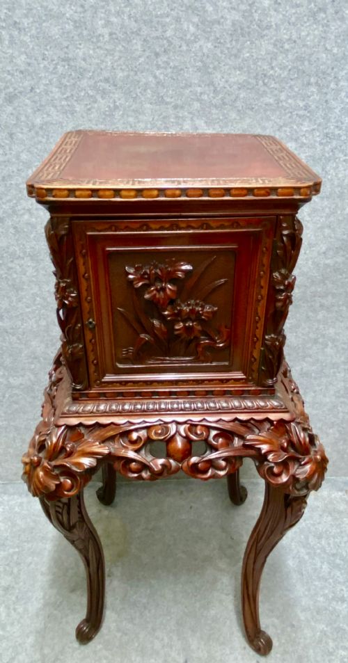 UNUSUAL CINNABAR LACQUER CABINET - ADDITIONAL PHOTO 1