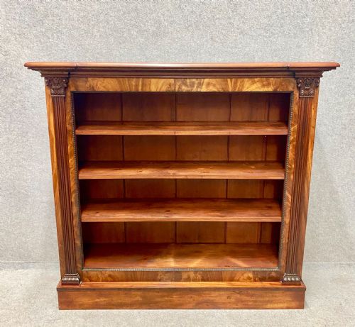Regency Mahogany Open Bookcase