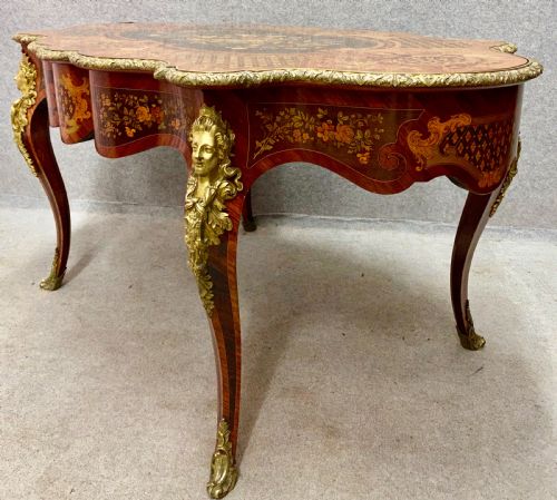 FINE FRENCH MARQUETRY CENTRE TABLE - ADDITIONAL PHOTO 7