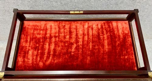 ANTIQUE MAHOGANY BIJOUTERIE CABINET - ADDITIONAL PHOTO 5
