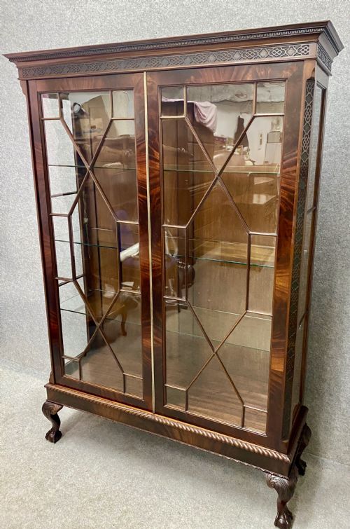 fig 1. Edwardian Mahogany Display Cabinet