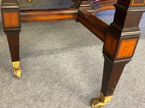 FINE QUALITY LARGE MAHOGANY INLAID CENTRE TABLE - ADDITIONAL PHOTO 5