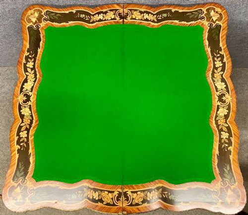 FINE FRENCH KINGWOOD MARQUETRY CARD TABLE - ADDITIONAL PHOTO 13