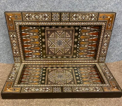 Superb Syrian Damascus Back Gammon Board.