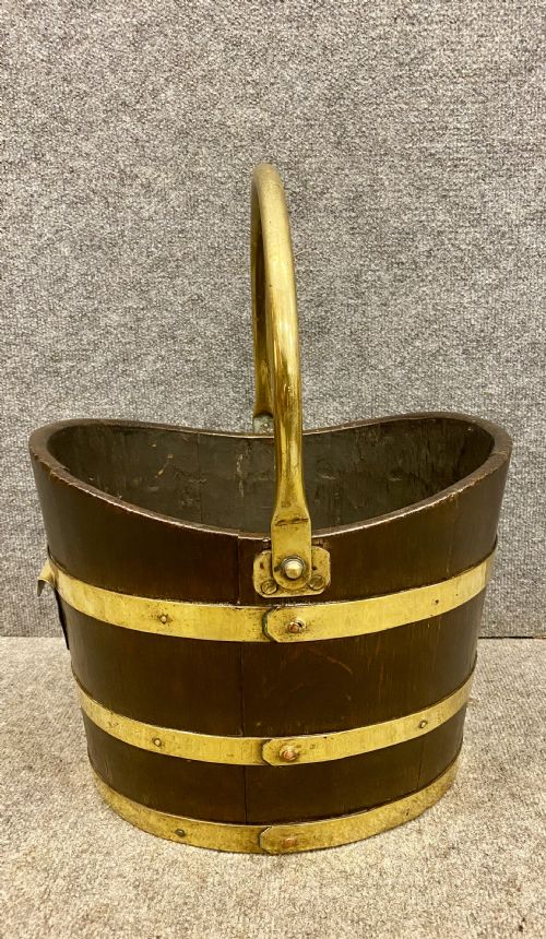 19th.centiury Brass Bound Bucket