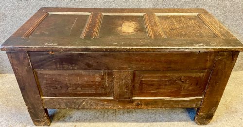 CHARLES II SMALL OAK COFFER - ADDITIONAL PHOTO 9