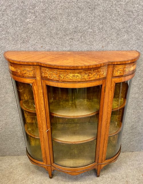 Fine Satinwood Display Cabinet