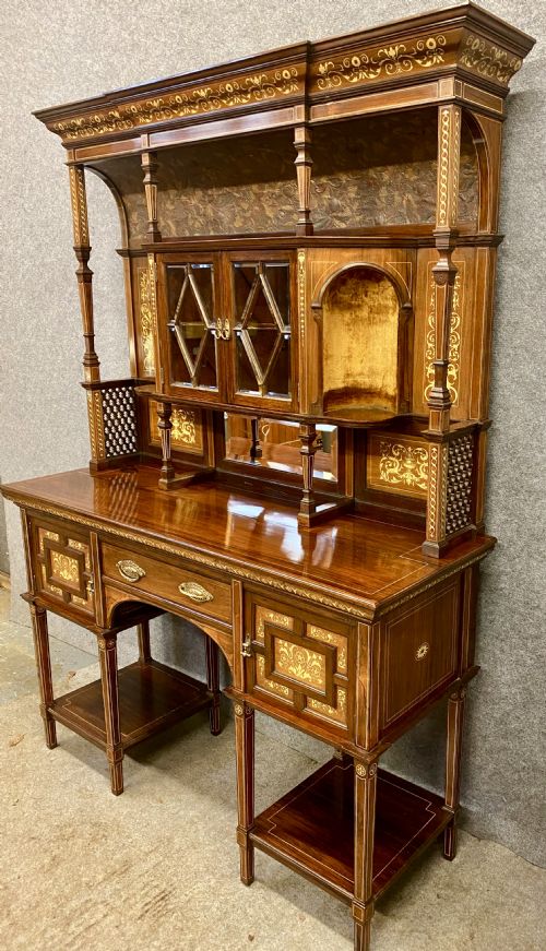 SUPERB JAMES PLUNCKETT ART FURNITURE MAKERS SIDE CABINET - ADDITIONAL PHOTO 2