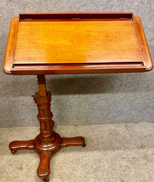 Good Mahogany Fully Adjustable Reading Table