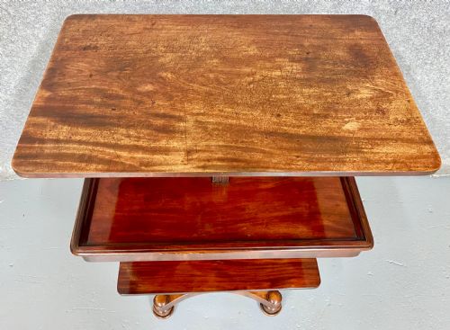 GOOD QUALITY METAMORPHIC DUMB WAITER OCCASIONAL TABLE - ADDITIONAL PHOTO 3