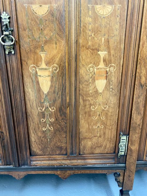 GOOD INLAID ROSEWOOD SIDE CABINET - ADDITIONAL PHOTO 2