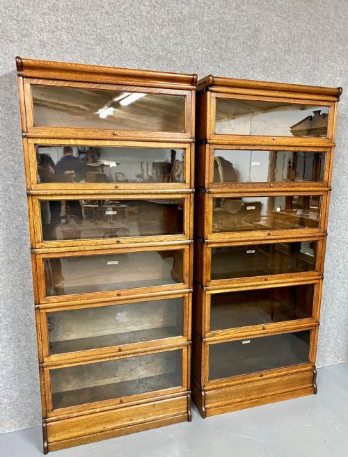 Pair of Globe Wernicke Stacking Bookcases