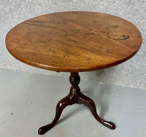 George III Mahogany Snap Top Occasional Table
